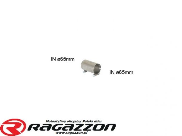 Adapter / przejściówka wydechu RAGAZZON EVO LINE sportowy wydech