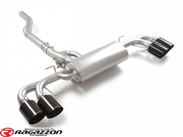Tłumik końcowy z zaworem Maserati Grecale 2.0 GT / Modena RAGAZZON CARBON sportowy wydech