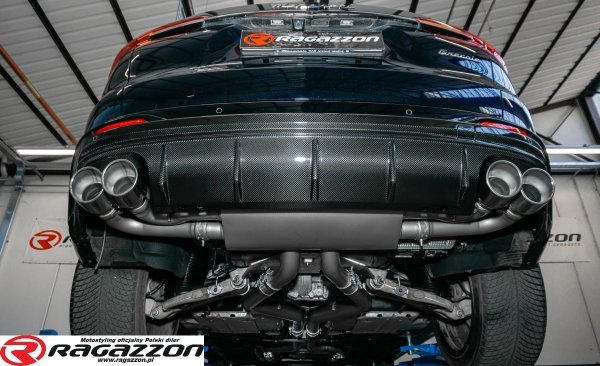 Tłumik końcowy z zaworem Maserati Grecale 3.0 V6 Trofeo RAGAZZON CARBON sportowy wydech 
