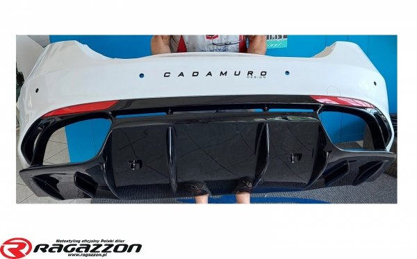 Dyfuzor zderzaka, rear diffuser CADAMURO Alfa Romeo Giulia Veloce / Quadrifoglio style do malowania
