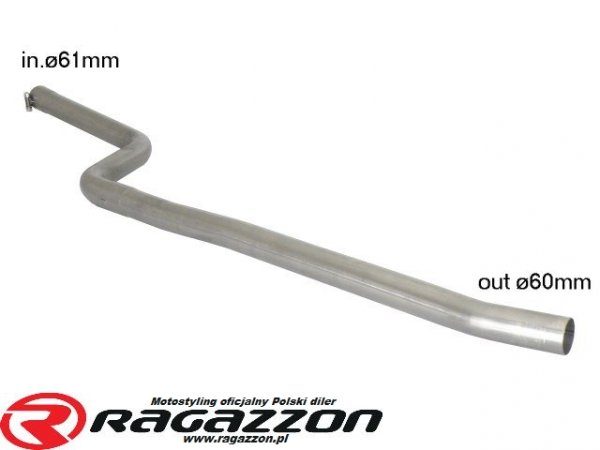 Tłumik środkowy przelotowy RAGAZZON EVO LINE sportowy wydech