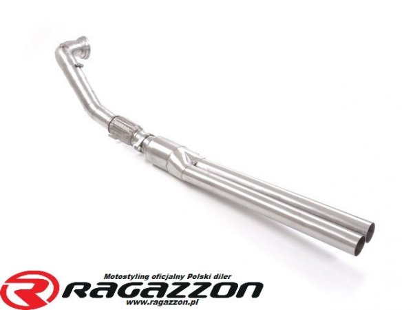 Downpipe i katalizator metaliczny 300cpsi RAGAZZON EVO LINE sportowy wydech