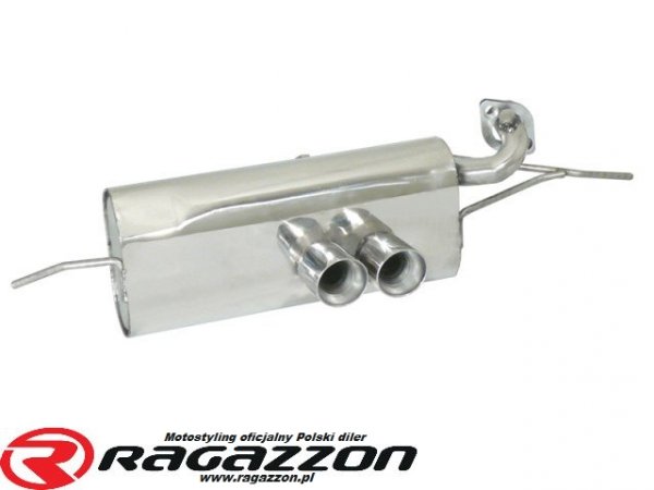 Tłumik końcowy + katalizator RAGAZZON Smart Fortwo (typ451) 999cc 72kW BRABUS sportowy wydech