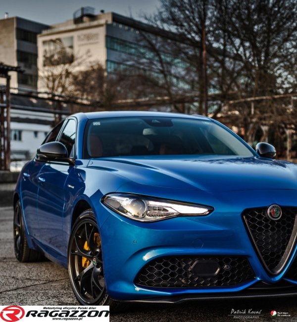 Dokładka zderzaka front lip splitter STILE ITALIA CARBON Alfa Romeo Giulia Veloce 2016 - 2024