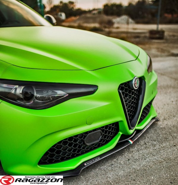 Dokładka zderzaka front lip splitter STILE ITALIA CARBON Alfa Romeo Giulia Veloce 2016 - 2024