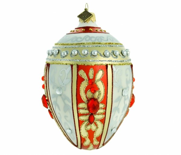 Glass bauble egg 13cm - Chord