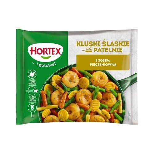 [HORTEX] Kluski slaskie na patelnie z sosem pieczeniowym 400g/8