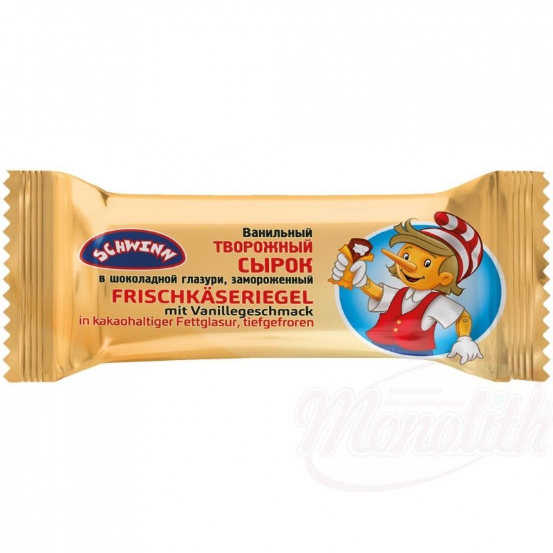 [SCHWINN] baton twarogowy o smaku waniliowym w polewie kakaowo-tluszczowej 45g/30 PROMO