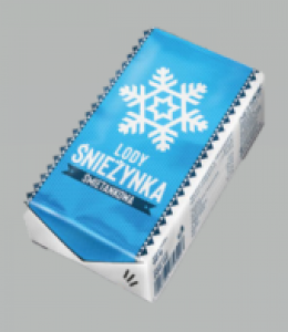 9160 Lody  Kostka ŚNIEŻYNKA śmietanka 24x200ml  NOWOŚĆ!!!