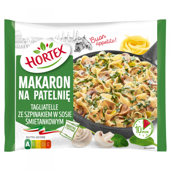 1162 Hortex MNP Makaron na patelnie Tagliatelle z sosem szpinakowym 450 g 1x8 New !!!!!