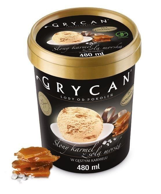 Lody GRYCAN slony karmel PREMIUM 500 ml 