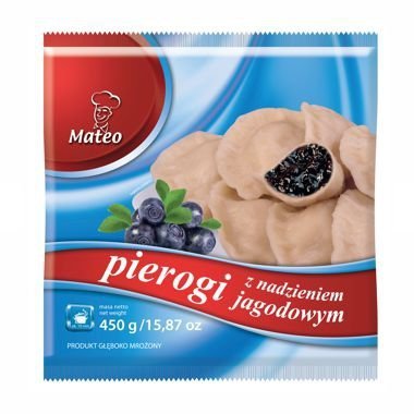 7006 Mateo Pierogi z Jagodami 450g (1x12)