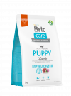 opakowanie suchej karmy Brit Care Hypoallergenic Dog Puppy Lamb 3kg