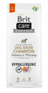 opakowanie suchej karmy Brit Care Hypoallergenic Dog Adult Show Champion Salmon & Herring 12kg front