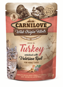 CARNILOVE CAT POUCH TURKEY&VALERIAN  85g