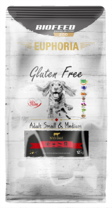 Biofeed Euphoria Adult Small & Medium Dog with Beef 12kg