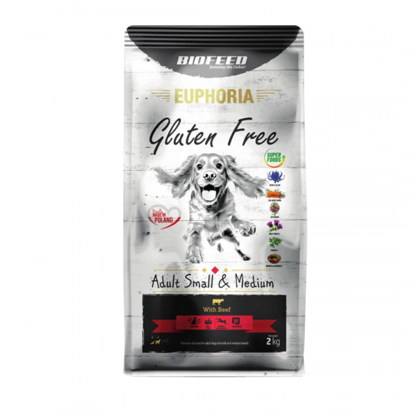 opakowanie karmy Biofeed Euphoria dla psa z wołowiną 2kg