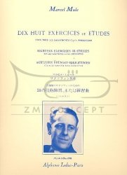 Mule, Marcel 18 exercices ou études pour tous les saxophones d’après Berbiguier
