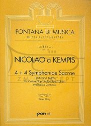 Kempis, Nicolaus a: 4 et 4 Symphoniae Sacrae: na skrzypce (blokflute sopranowy/obój) i bc