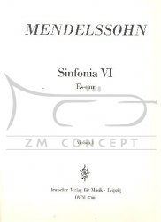 Mendelssohn F. VI Sinfonia Es dur - komplet głosów