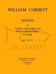 Corbett, William: Sonata C-dur op. 1:12 na trąbkę, obój/skrzypce i bc