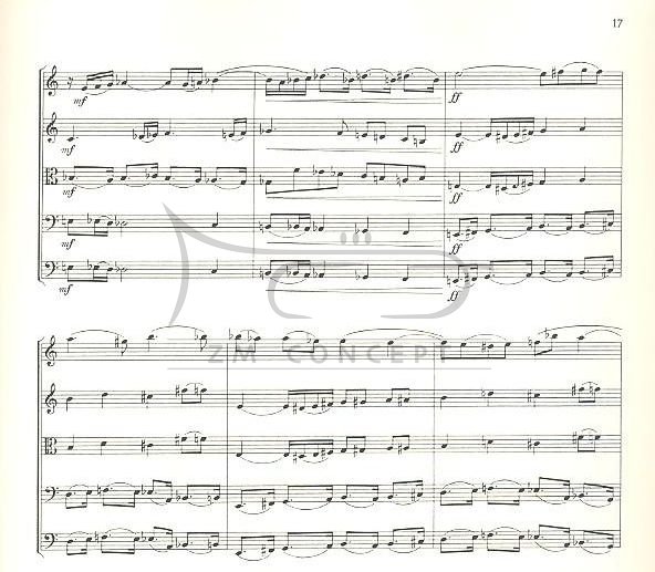 Hindemith, Paul: 5 Stücke op. 44,4 : na orkiestrę smyczkową, partytura