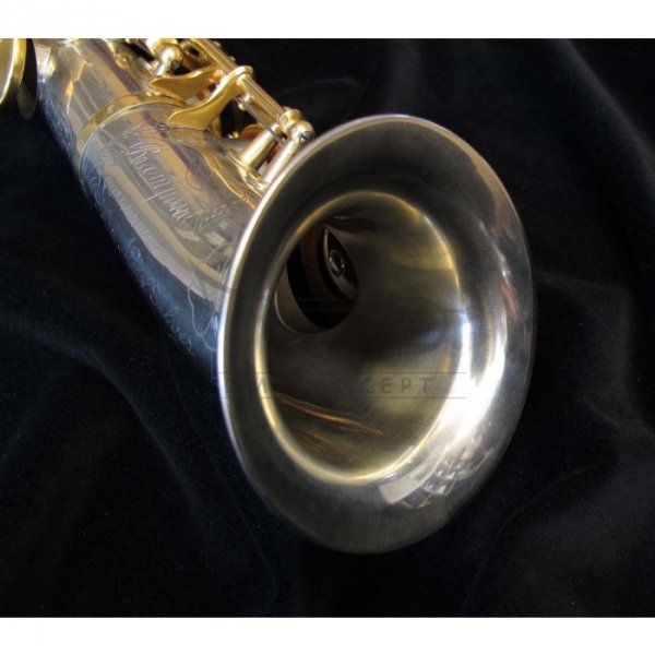 RAMPONE&amp;CAZZANI saksofon sopranowy R1 JAZZ, 2003/SNS Half-Curved saxello, Vintage Nickel-Silver
