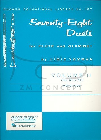 Voxman Himie: 78 Duets vol.2 (Nos. 56-78 - Advanced): na flet i clarnet (partytura)