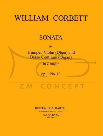 Corbett, William: Sonata C-dur op. 1:12 na trąbkę, obój/skrzypce i bc