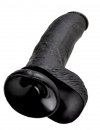 King Cock 9 Cock with Balls Black