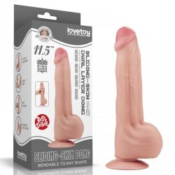 11.5'' KING SIZED SLIDING SKIN DUAL LAYER DONG
