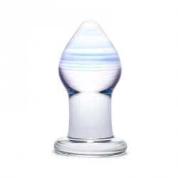 Szklany korek analny Glas Amethyst Rain Glass Butt Plug