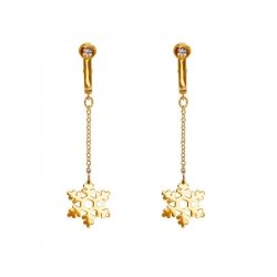 Upko Non-pierced clitoral jewelry dangle with snowflake