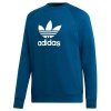 Adidas Originals niebieska bluza męska Trefoil Crew DV1545