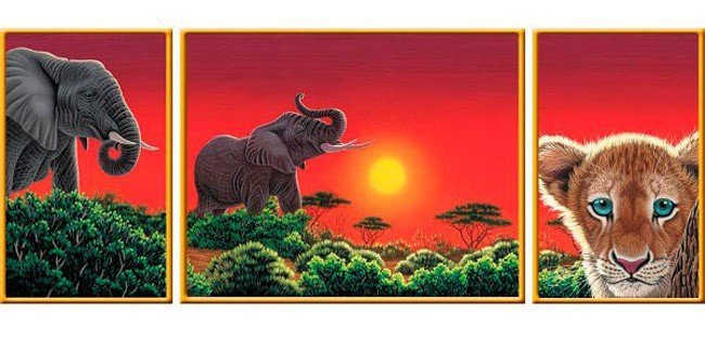 Puzzle 1000 Ravensburger 199914 Tryptyk - Serce Afryki