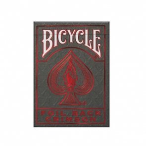Bicycle Foil Back Crimson
