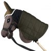 Derka dwustronna i nauszniki Skippi dla Hobby Horse - beż i oliwka