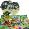 Zestaw figurek Świat dinozaurów dla dzieci 3+ Głowa dinozaura + mata krajobrazowa