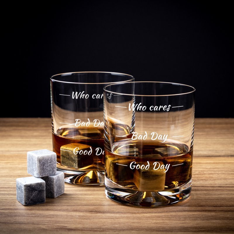 Etui na whisky ze szklankami Froster Who cares