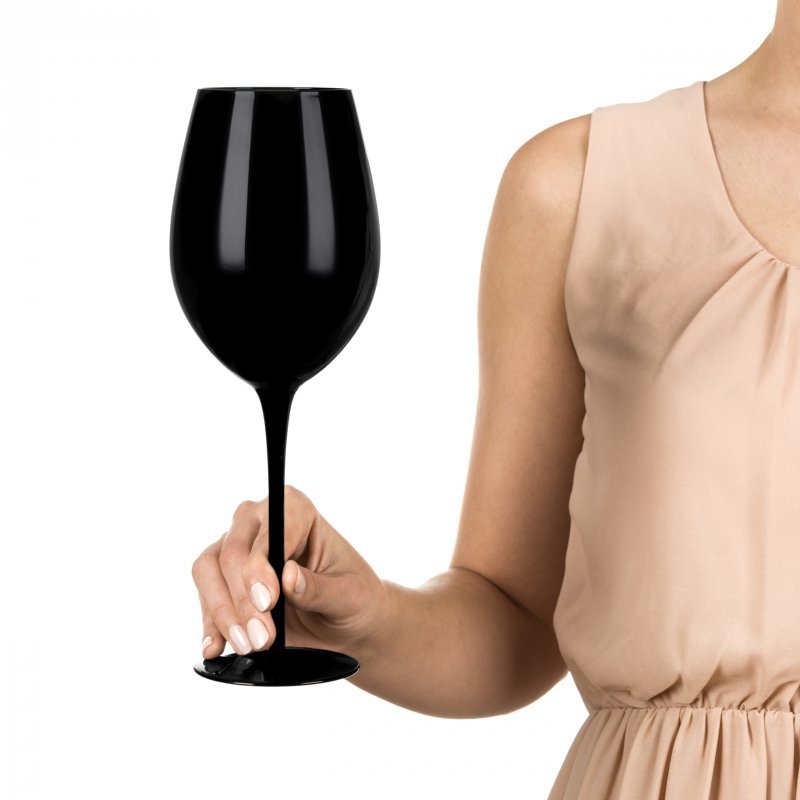 Etui na wino z kieliszkami diVinto Black