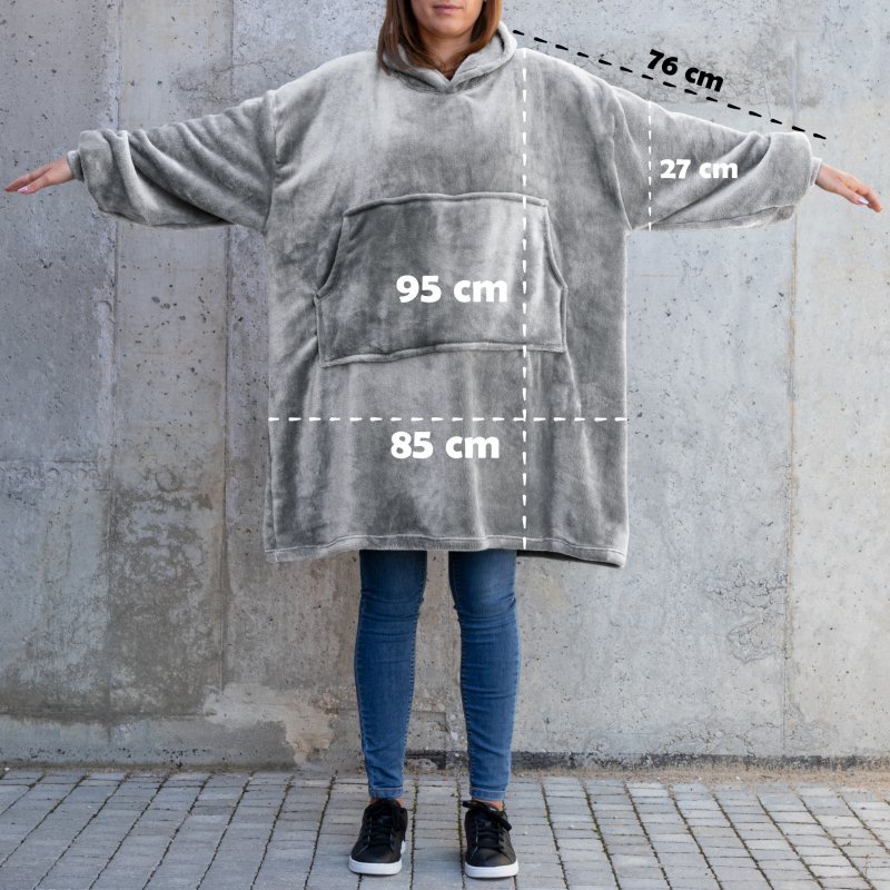 Bluzair - Bluza koc - Jasny szary