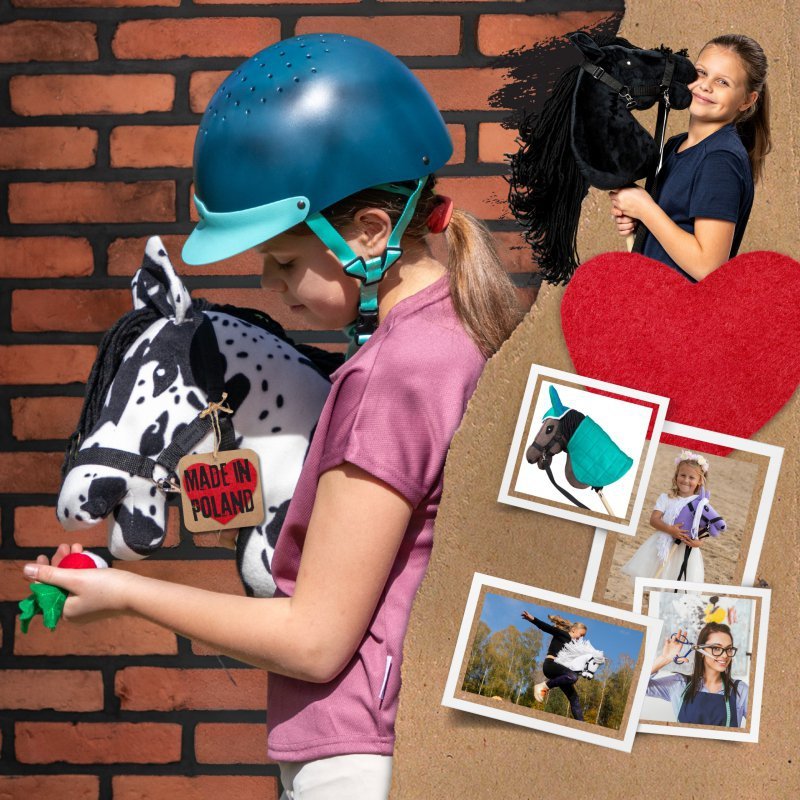 Hobby Horse Skippi - koń na kiju - Karo - srokaty