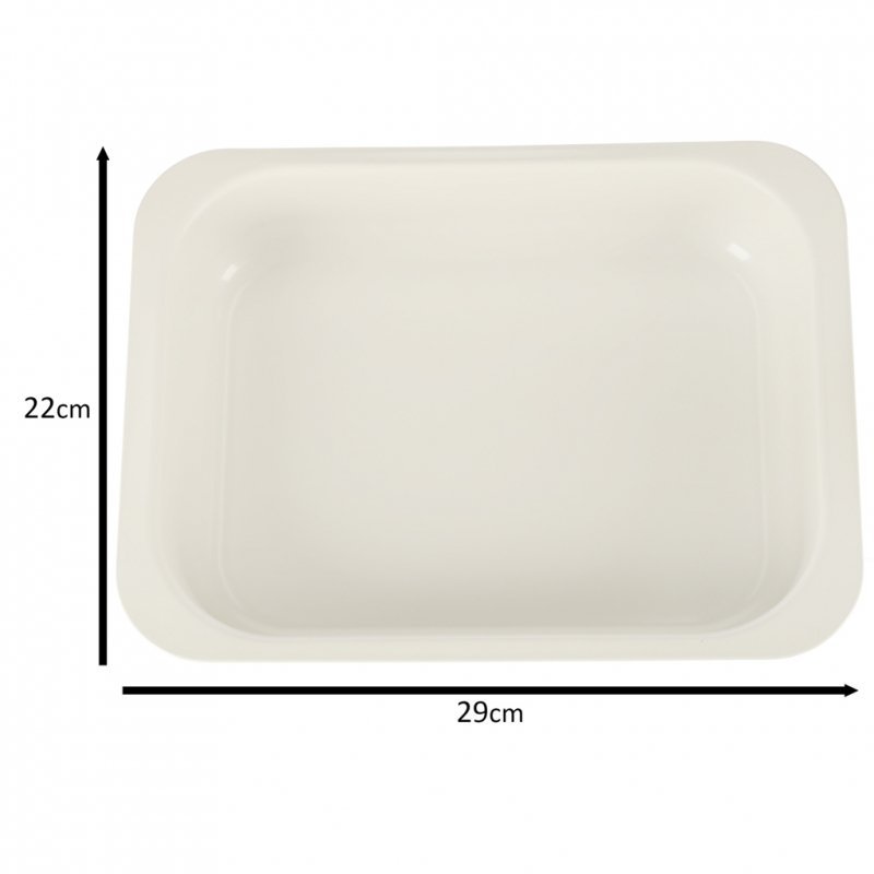 Blacha do pieczenia tortownica forma do ciast wypieków tłoczona 29cm x 22cm x 6cm brązowa