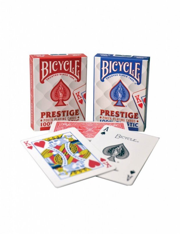 Bicycle Karty Prestige 100% Plastic Rider Back