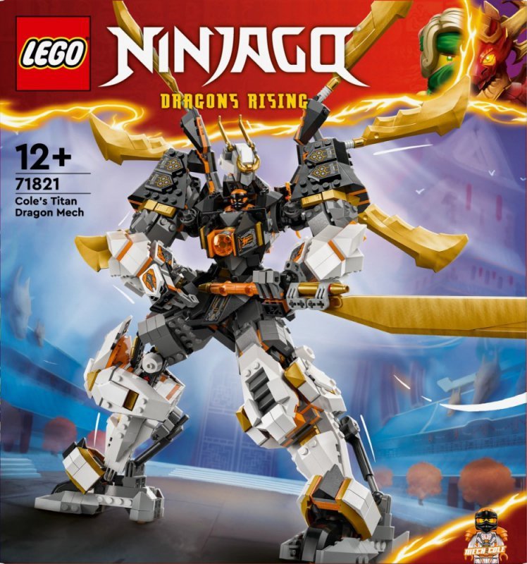 LEGO Klocki Ninjago 71821 Tytanowy smok-mech Cole&#039;a