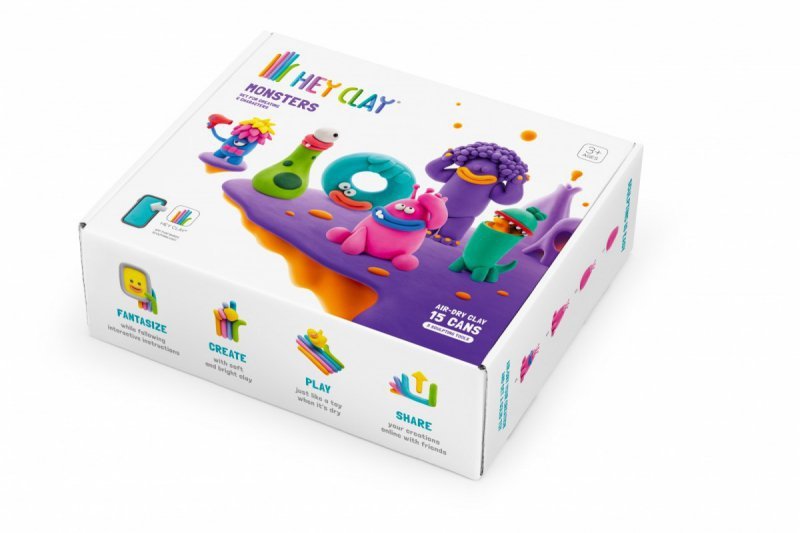 Tm Toys Masa plastyczna Hey Clay Zestaw Potwory