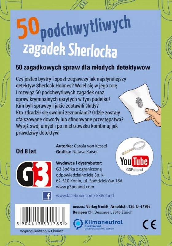 G3 Gra 50 podchwytliwych zagadek Sherlocka