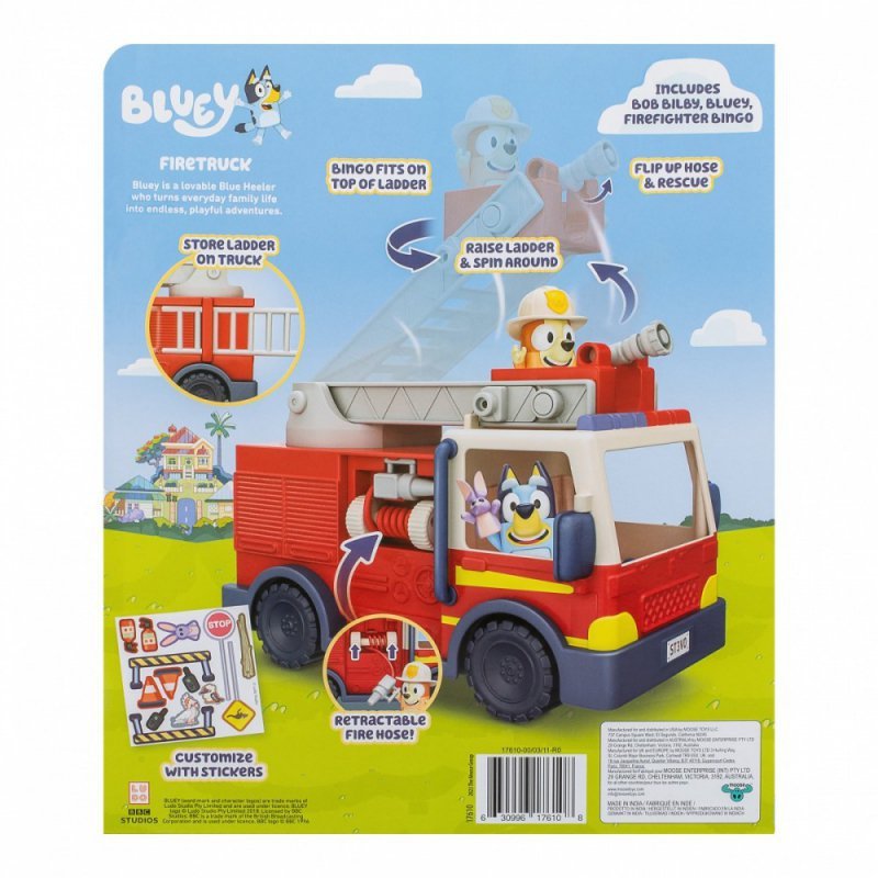 Tm Toys Zestaw figurek Bluey Wóz strażacki