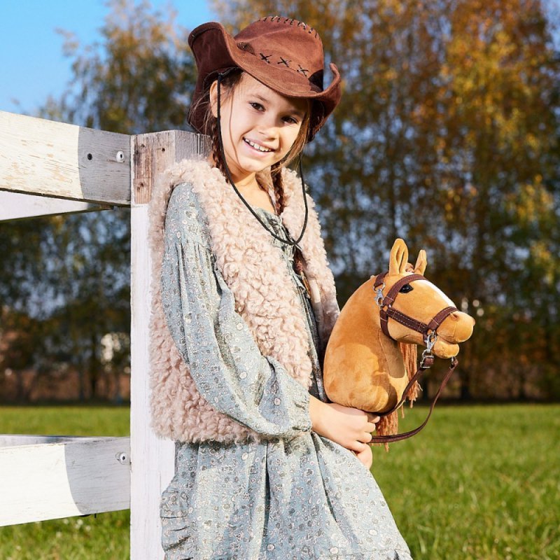 Tootiny Koń na kiju Hobby Horse HOPPIHORSE A4 Chestnut - brąz, maść kasztanowata