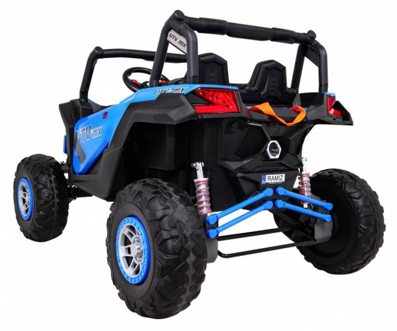 Buggy UTV-MX na akumulator dla dzieci Niebieski + Napęd 4x4 + Pilot + Audio LED + Schowek + EVA + Wolny Start